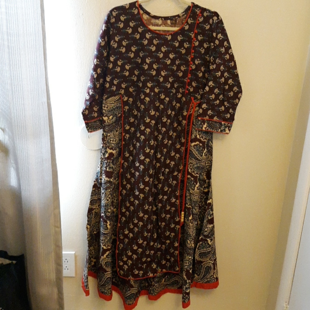 Paisley print dress